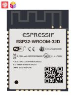 【Cod】 tpyjbm AIOT Espressif ESP32โมดูลบลูทูธ WiFi ESP32-WROOM-32D ระบบอัตโนมัติรุ่นนานาชาติ