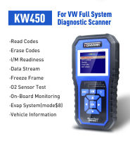 KONNWEI เครื่องสแกน KW450เครื่องวิเคราะห์ OBD2แบบมืออาชีพ OBD2ฟังก์ชั่นตรวจสอบเครื่องยนต์เครื่องตรวจจับปัญหาของรถยนต์