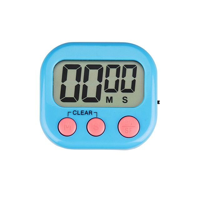 Electronic Kitchen Timer LCD Display Large Screen Electronic Timer Positive  Negative Baking Timer Reminder Timing Big Loud Alarm