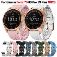 ❒✘♙ Quickfit 20mm Band For Garmin Fenix 7S 6S Pro 5S Plus Watch Strap Descent Mk2S Instinct 2S D2 Delta S Silicone Bracelet Belt