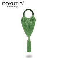 【YD】 DOYUTIG Womens Hand Made Tassels Evening Antique Cotton Wedding Totes Female Handbags  A248