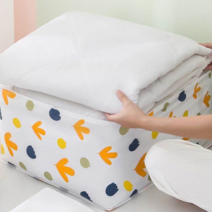 4pcs-printing-quilt-storage-bag-home-clothing-finishing-dustproof-quilt-storage-bag-moisture-proof-storage-bag