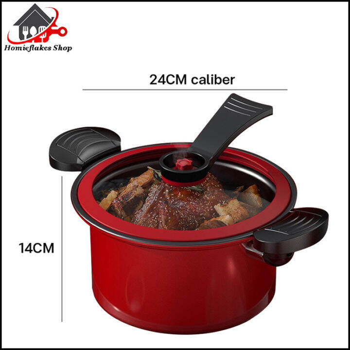 Micro Pressure Cooker Stainless Steel NonStick Pan MultiFunction