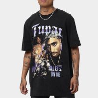 [ขายดีที่สุด] 2PAC Rap ทั้งหมด EYEZ มอเตอร์ไซด์ Vintage พิมพ์เสื้อยืด Playboi Carti Hip Hop Tshirt Unisex แขนสั้นฤดูร้อน Streetwear Tops Tees