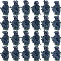 Compatible with LEGO Minifigures Military Building Blocks Reloaded Anti-riot Special Forces Doll Boys Spelling and Inserting Educational Childrens Toys