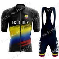 Cycling Jersey Ecuador 2022 Set Men Cycling Clothing Summer Road Bike Shirts Suit Bicycle Shorts MTB Maillot Culote Ropa