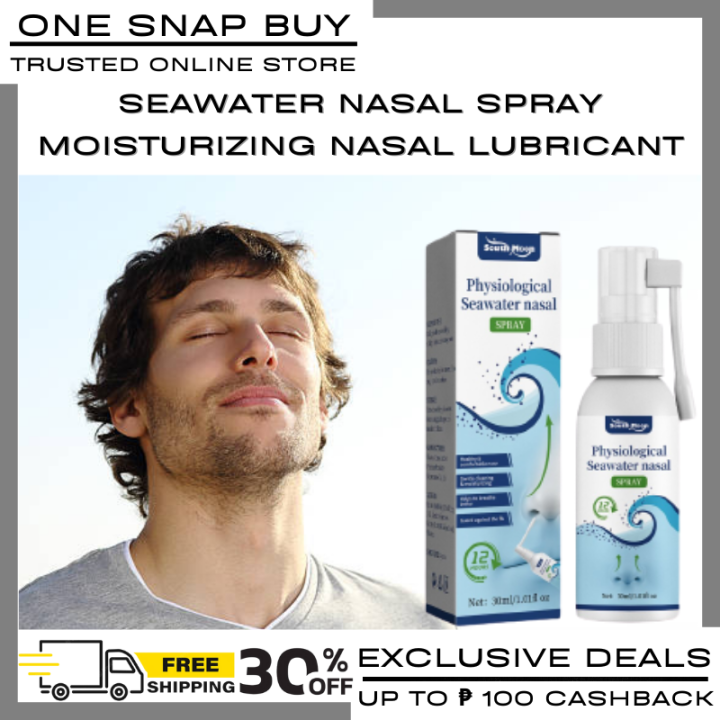 Seawater Nasal Spray Moisturizing Nasal Lubricant Helps Flush
