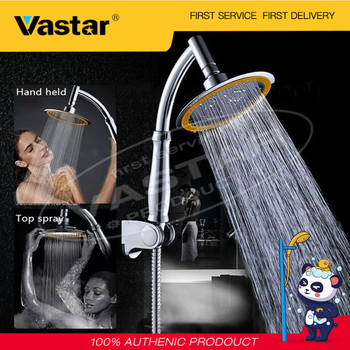 Vastar 1Pcs 4นิ้วประหยัดน้ำ Super ความดันหมุน360องศามือถือ Rain Shower  Shower Head ห้องน้ำ Spraye | Lazada.Co.Th