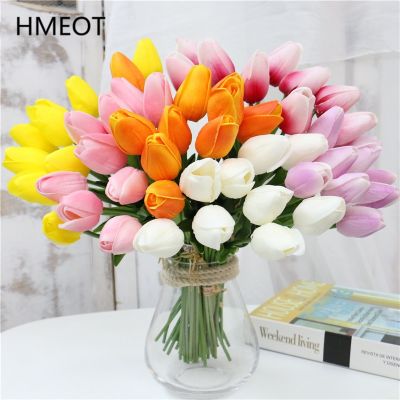 （A SHACK） HMEOT 10 PcsTouch ดอกไม้ LatexFlower ช่อดอกไม้ประดิษฐ์ FakeBridal ช่อดอกไม้ตกแต่งดอกไม้สำหรับงานแต่งงาน