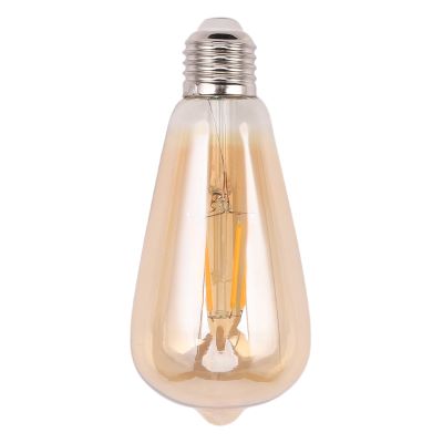 Dimmable E27 4W Edison Retro Vintage Filament ST64 COB LED Bulb Light Lamp Body Color:Golden Cover Light Color:Gold Yellow (2200K) Voltage:220V