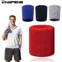 ▥✉﹊ 1pc Sport Wristband Sweatband Cotton Hand Band for Gym Tennis Squash Volleyball Basketball Brace Badminton Wrist Protector