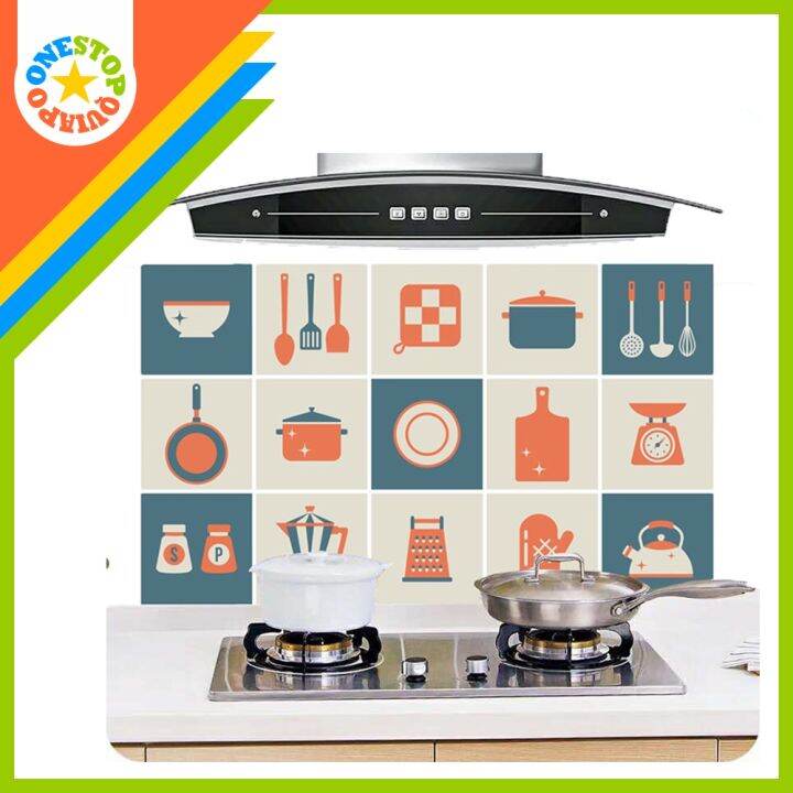 OSQ Waterproof Kitchen Antioil Wall Stickers Paper Lazada PH