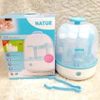 NATUR เครื่องนึ่งขวดนมไฟฟ้า รุ่น 10 นาที Natur SZ-4 รับประกัน 1 ปี แถมฟรี ขวดนมเนเจอร์ ขนาด 4 oz และ 8 oz อย่างละ 2 ชุด