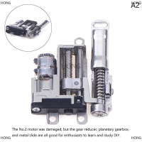 HONG Tini กระปุกเกียร์โลหะความแม่นยำสูงแบบ2เฟส4สาย5มม. สเต็ปเปอร์มอเตอร์ลดดาวเคราะห์หัวขับแบบลิเนียร์ขนาดไมโคร10มม.