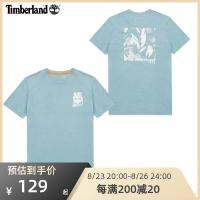 2023 New Fashion version Timberland blue short-sleeved mens summer new round neck T-shirt outdoor printing half-sleeve casual half-sleeve A62HD