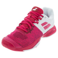 Babolat Women s Propulse Blast All Court Tennis Shoes (White Vivacious Red) thumbnail