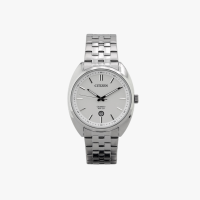 Citizen นาฬิกาข้อมือผู้ชาย [ประกันร้าน] CITIZEN นาฬิกาข้อมือผู้ชาย รุ่น AQ Mid White Dial Silver รุ่น BI5090-50A