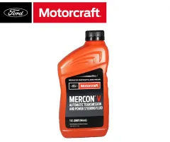  Ford Genuine Ford XT-5-QMC MERCON-V Automatic Transmission and  Power Steering Fluid - 16 oz. : Automotive