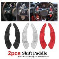 ♝┇㍿ Quality 2Pcs Black Red Silver Wheel Aluminum Shift Paddles Fit For VW GOLF 7 2015 GTI R MK7 Car Steering Wheel Shift Paddles