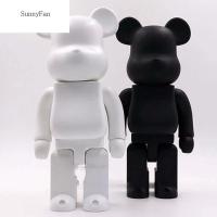 SUNNYFAN 11นิ้ว Kado Ulang Tahun ระบายสีการ์ตูนทำด้วยตัวเองตุ๊กตาพีวีซี Kids Toys บล็อกหมีบล็อกตุ๊กตาขยับได้ตุ๊กตาขยับแขนขาได้หุ่นของเล่นโมเดลหมีรุนแรง