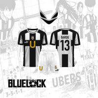 Jersey Futsal &amp; Football Motif VL Replika Anime Ubers Blue Lock Full Print Jersey Cosplay Manga