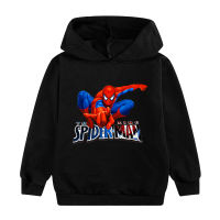 Spidermans เสื้อกันหนาวหมวกกับกระเป๋าสำหรับเด็กหนุ่มๆสาวๆใหม่ฤดูใบไม้ผลิและฤดูใบไม้ร่วงท็อปส์และ H Oodies เด็กชายและเด็กหญิงคลุมด้วยผ้าเสื้อกันหนาวผ้าฝ้าย W030