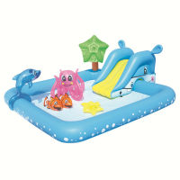 Bestway ชุดสระน้ำ โลกใต้ทะเล พร้อมสไลเดอร์ Inflatable Bestway Sea World Pool Set with Slide By Float Me Summer