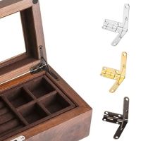 2/10Pcs Antique Bronze Hinge Support Frame Jewelry Wine Case Wooden Cigar Gift box lid 90 Degree Spring furniture Hardware