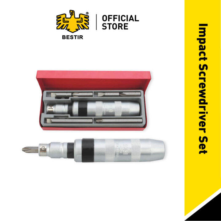 BESTIR 7pcs Impact Screwdriver Set Set Pemutar Skru (93302) Lazada