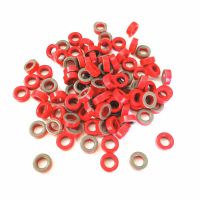 10pcs T50 2 Carbonyl Iron  Powder Cores T50-2 13*7.5*5 mm 4.9nH/N2  Dust Ferrite Toroid Red Core MICROMETALS HF/ QR Electrical Circuitry Parts