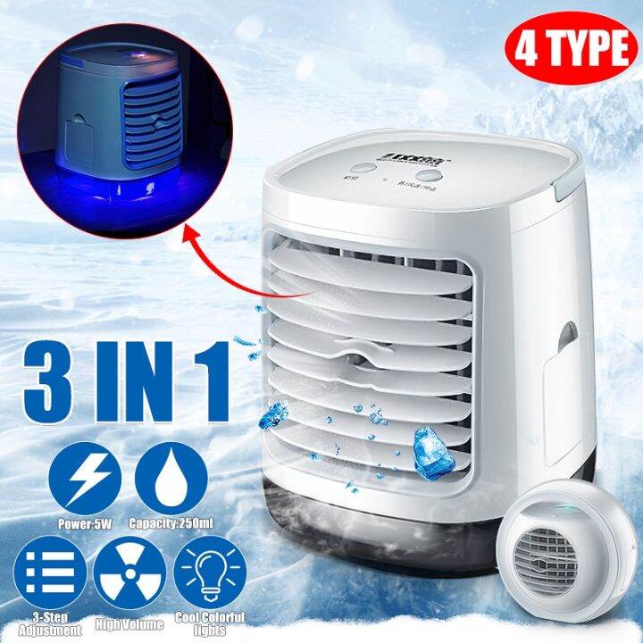 AC 12V Mini Portable Water Cooled Air Conditioner Cooling Fan Air