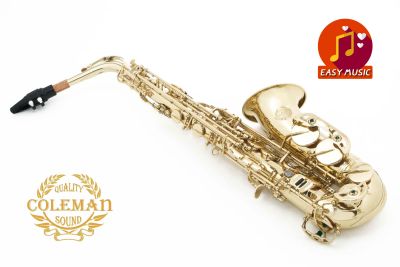 แซกโซโฟน Saxophone Alto Coleman CL-331A Clear Lacquered