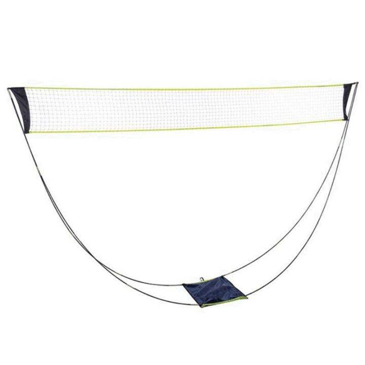 Portable Badminton Net with Stand Carry Bag, Folding Volleyball Tennis