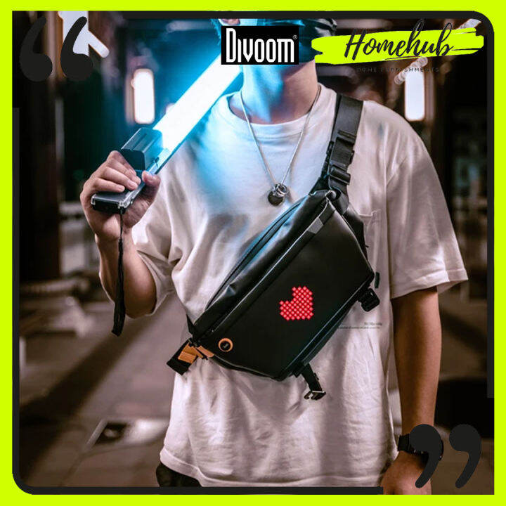 [ HOMEHUB ] ORIGINAL DIVOOM PIXOO SLING BAG GLOBAL VERSION INNOVATIVE