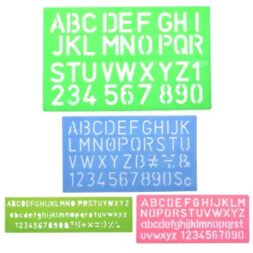 Drawing Lettering Stencils Templates Guides for Kids Letters 