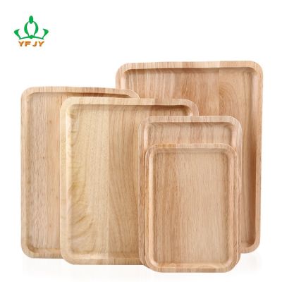 [COD] yfjy Japanese-style rubber wooden plate home dining export factory direct fruit wholesale