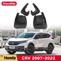 แผ่นกันโคลนกันชนรถเหมาะสำหรับฮอนด้าแผ่นบังโคลนรถ CRV CR V 2007-2022 2019 2020แผ่นกันกระเซ็นบังโคลนด้านหน้าด้านหลังอุปกรณ์ตกแต่งรถยนต์