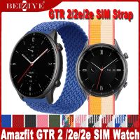 แฟชั่นใหม่ ผ้าในล่อน กีฬาสายนาฬิกาข้อมือสำหรับ ใช้กับ Amazfit GTR 2 สาย smart watch Nylon strap Amazfit GTR 2e สายนาฬิกา Replacement strap Amazfit GTR 2e IEM สาย smart watch watchband