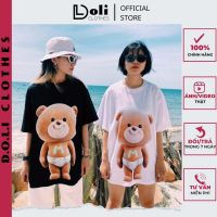 3d Teddy Bear Womens T-shirt Sleeveless Printed 2 Colors G011 - DOLI Clothes 02