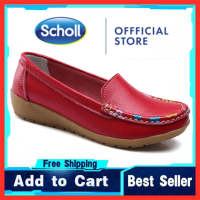 รองเท้าผู้หญิง Scholl Scholl รองเท้าแตะหนังของผู้หญิงรองเท้าสตรี Kasut Wanita รองเท้าแตะลำลอง Scholl รองเท้าแตะสตรี Scholl สำหรับผู้หญิง Scholl รองเท้าแตะโบฮีเมียผู้หญิงรองเท้าโบ้ทรองเท้าโลฟเฟอร์แบน