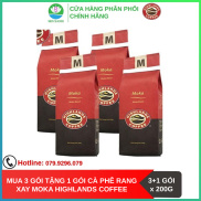 SenXanh CAFE Mua 3 gói tặng 1 gói Cà phê Rang xay Moka Highlands Coffee