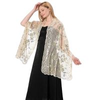 ；【‘；- Cheongsam Capes  Echarpes Cloaks Women Bride Bridesmaid Scarf Wedding Dress Evening Dress Scarves Elegant Sequin Shawl