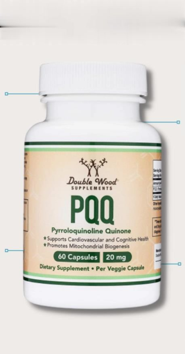 Double Wood PQQ Supplement - 20mg, 60 Capsules