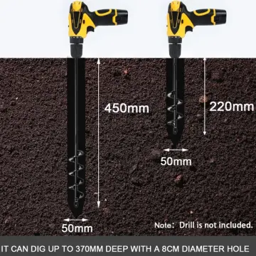 Earth Auger Bit Fence Post Hole Digger Drill Bit Ice Fishing Hole Project -  China Hole Digger and Earth Drill price