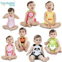 [COD] new 0 to 3-year-old infant pure triangle romper crawling clothes Qile rabbit factory direct H1143