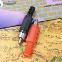 Factory Direct Supply Lotus Head Rca Head Plastic Rca Plug Accessories Red And Black Audio And Video Head Video Header