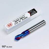 BB Spot Drill เครื่องมือทํารู CNC 60 90 120 องศา 1mm ~ 20mm การเคลือบอลูมิเนียมเหล็กแข็ง BL2060 BC2055 Series