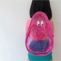 Barbapapa​ backpack​ สีชมพู กระเป๋าเป้สะพายหลัง กระเป๋าเป้การ์ตูน กระเป๋าเยลลี่ กระเป๋ากันน้ำ กระเป๋าผู้หญิง เป้เด็ก กระเป๋าไปทะเล