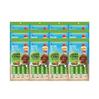 SmartHeart Creamy Dog Treats Dog Treats Chicken and Spinach 15gx4 sachets (12 packs)  ครีมมี่ ขนมสุนัข ด็อก ทรีทส์ ไก่และผักโขม 15gx4ซอง(12แพค)