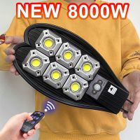 Newest 8000W Solar Led Light Outdoor 300COB Garden Light Waterproof Solar Lamps Remote Control Street Lights With Motion Sensor